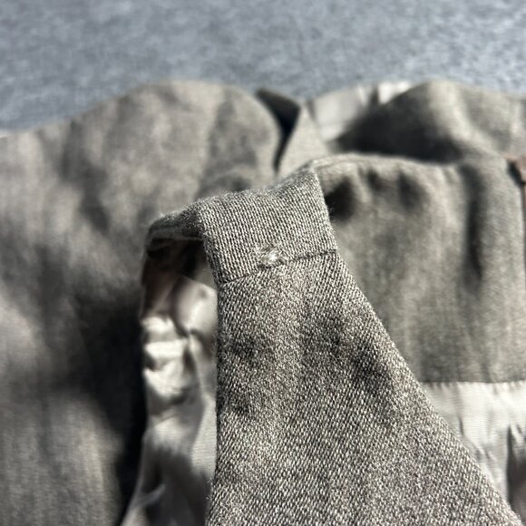 Vintage Karen Kane Sheath Dress Size 10 100% Wool Made in USA Brown Grey READ - Picture 14 of 16